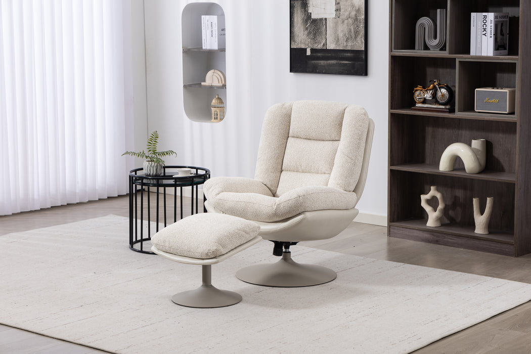 Polar Swivel Chair with Stool