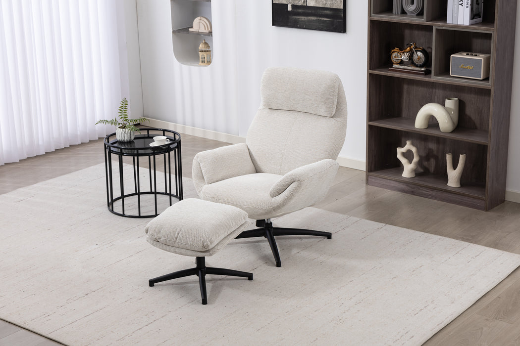Cosmo Swivel Chair with Stool