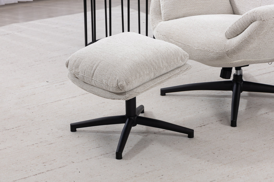 Cosmo Swivel Chair with Stool