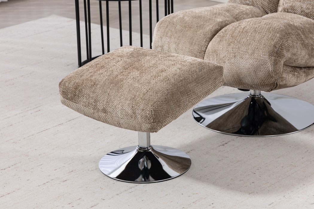 Pulse Swivel Chair with Stool