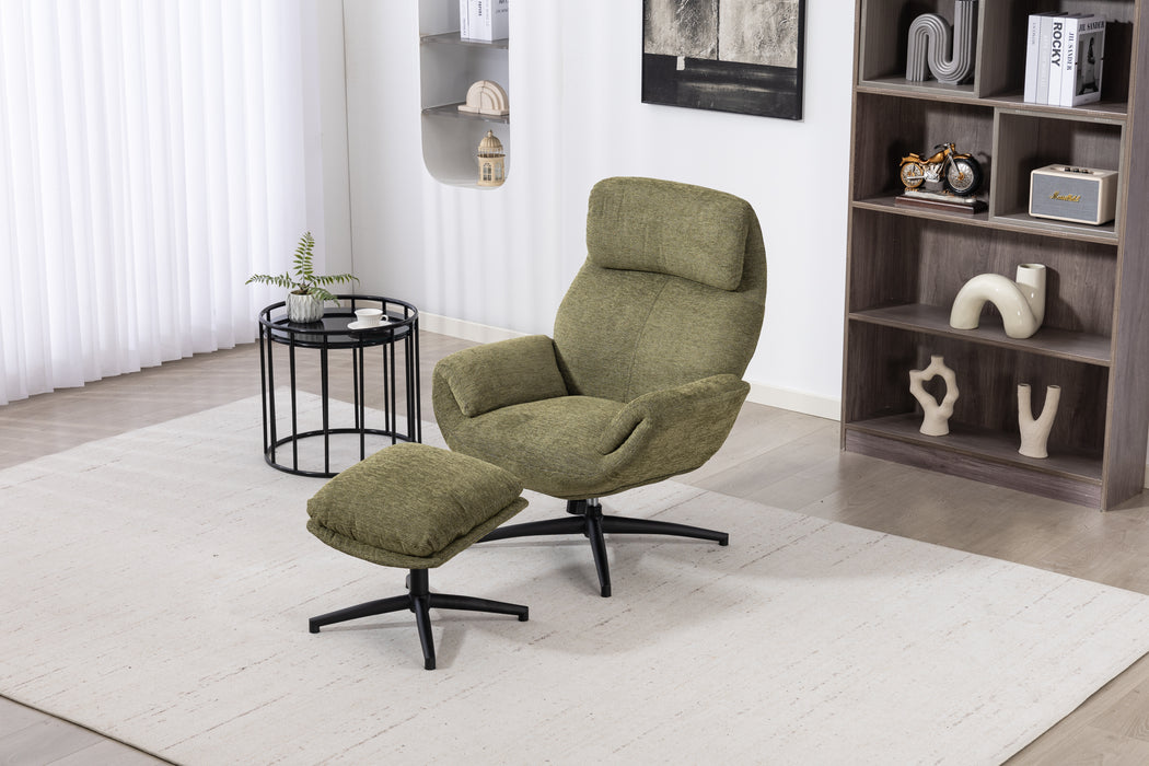 Cosmo Swivel Chair with Stool