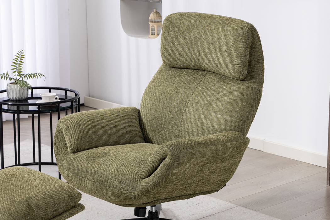 Cosmo Swivel Chair with Stool