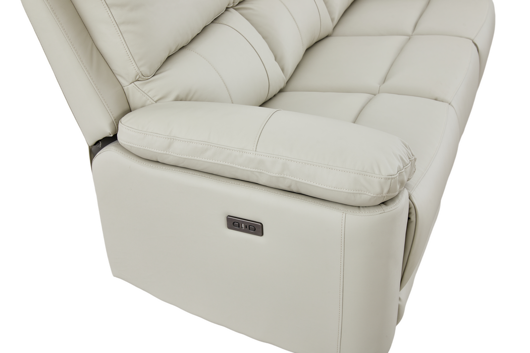 Angelo Electric Recliner Leather Lounge Suite