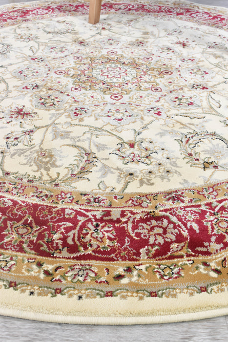 Alice Round 15 Cream Red