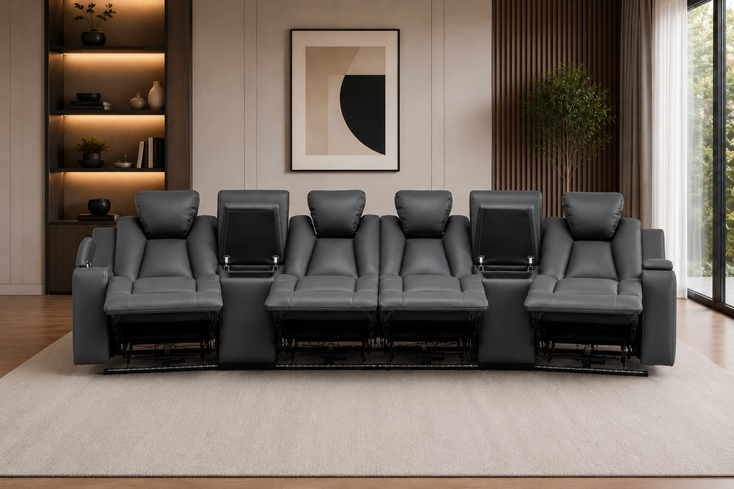 Arena Fabric Electric Recliner Lounge