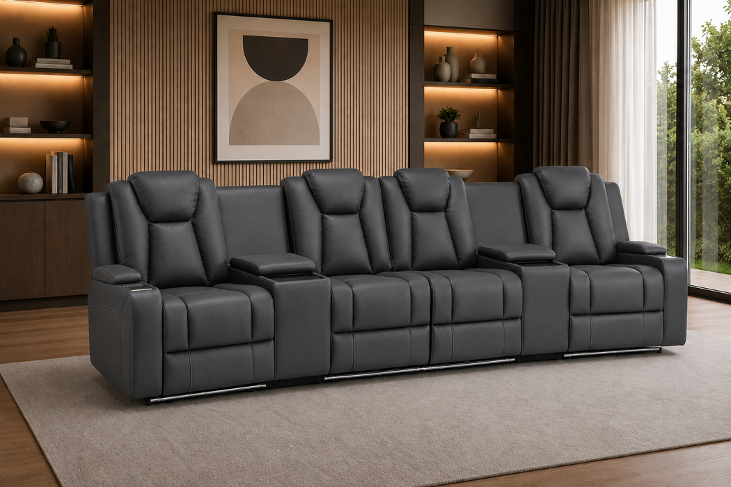 Arena Fabric Electric Recliner Lounge