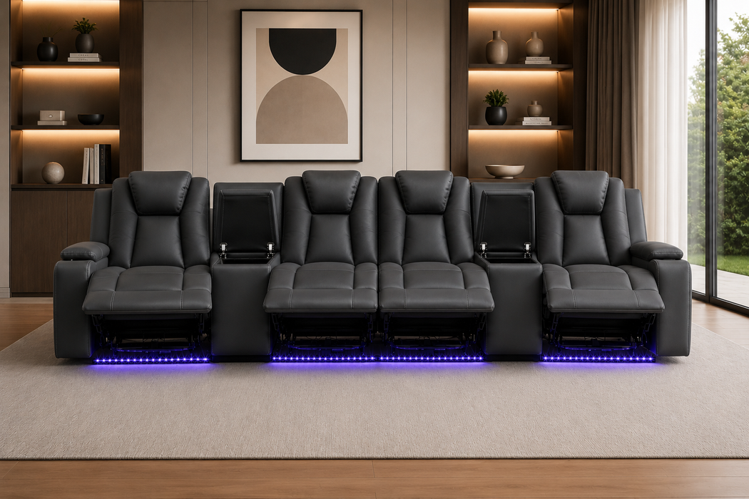 Arena Fabric Electric Recliner Lounge