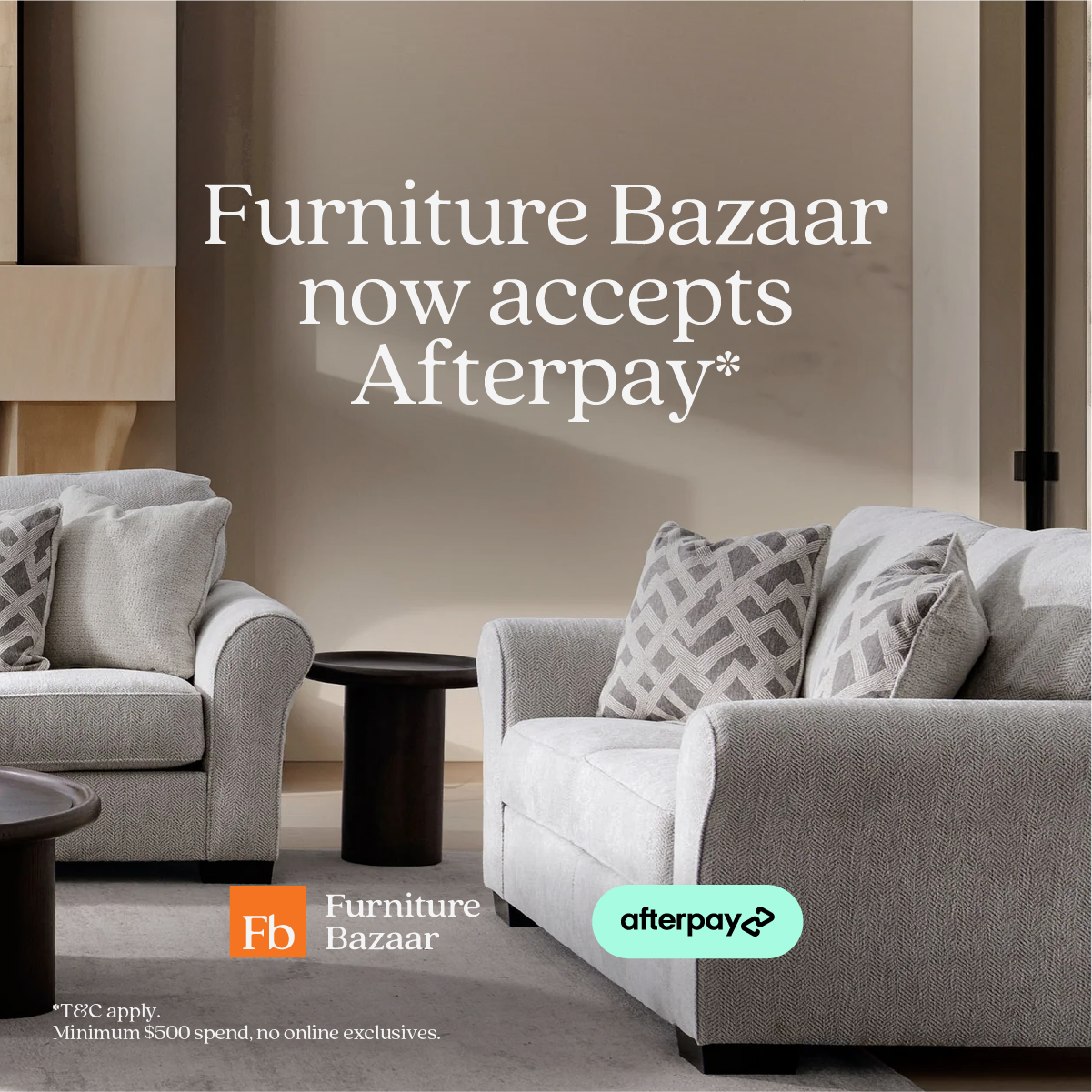 Buy Furniture with Afterpay Now & Pay Later