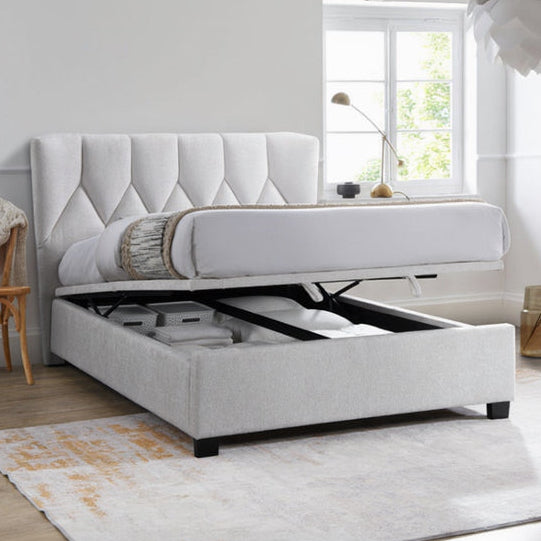 Leona Fabric Storage Lift Bed
