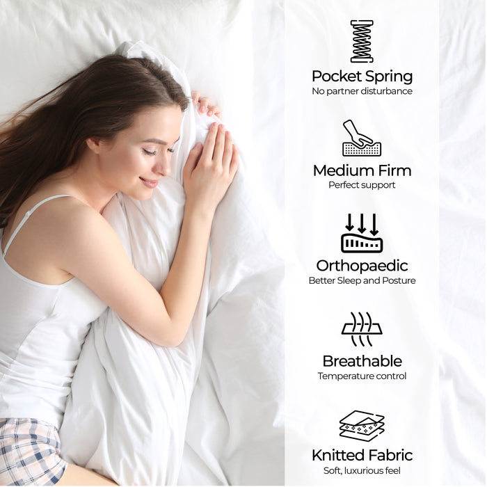 ChiroSleep 5-Zone Orthopaedic Euro Top Pocket Spring Mattress