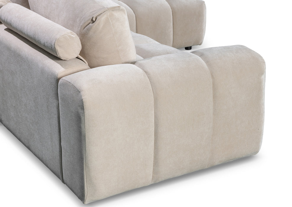 Desmond 5 Seater Fabric Chaise Modular