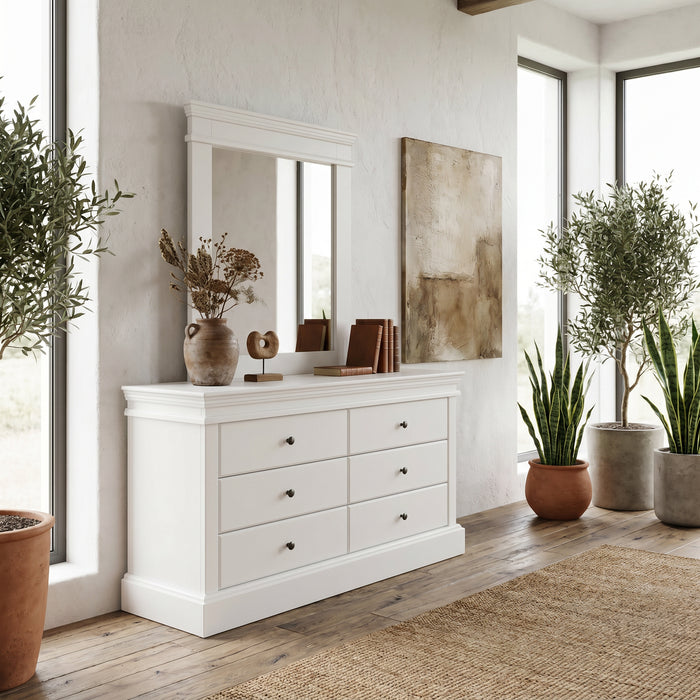 Dove Dresser and Mirror
