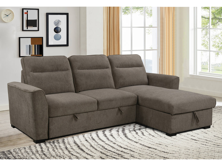 Belino 3 Seater Pull Out Sofabed with Reversible Chaise + Storage