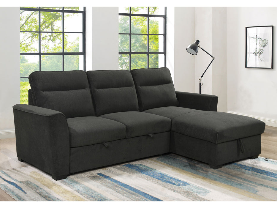 Belino 3 Seater Pull Out Sofabed with Reversible Chaise + Storage