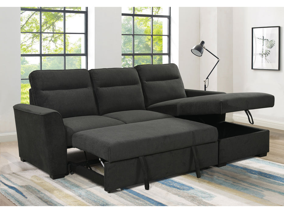 Belino 3 Seater Pull Out Sofabed with Reversible Chaise + Storage