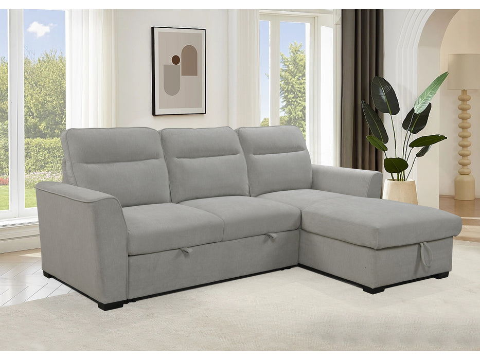 Belino 3 Seater Pull Out Sofabed with Reversible Chaise + Storage