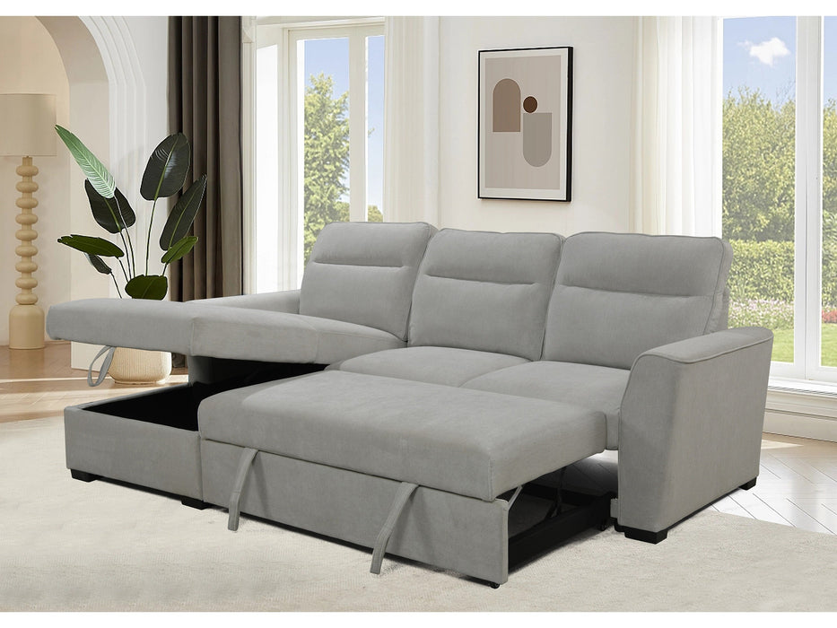 Belino 3 Seater Pull Out Sofabed with Reversible Chaise + Storage