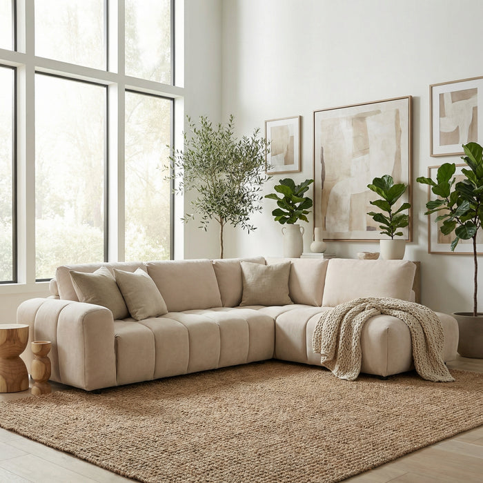 Desmond 5 Seater Fabric Chaise Modular