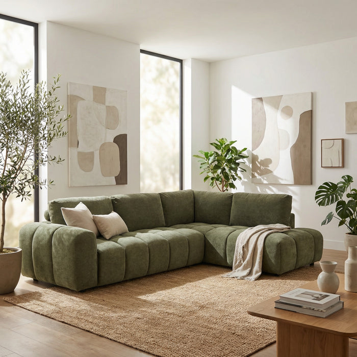 Desmond 5 Seater Fabric Chaise Modular