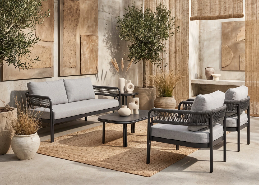 Gaia 4 Piece Outdoor Lounge Set