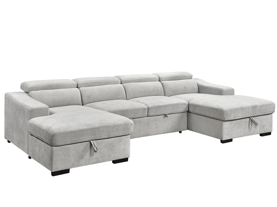 Harlan 4 Seater Fabric with LHF-RHF Sofabed