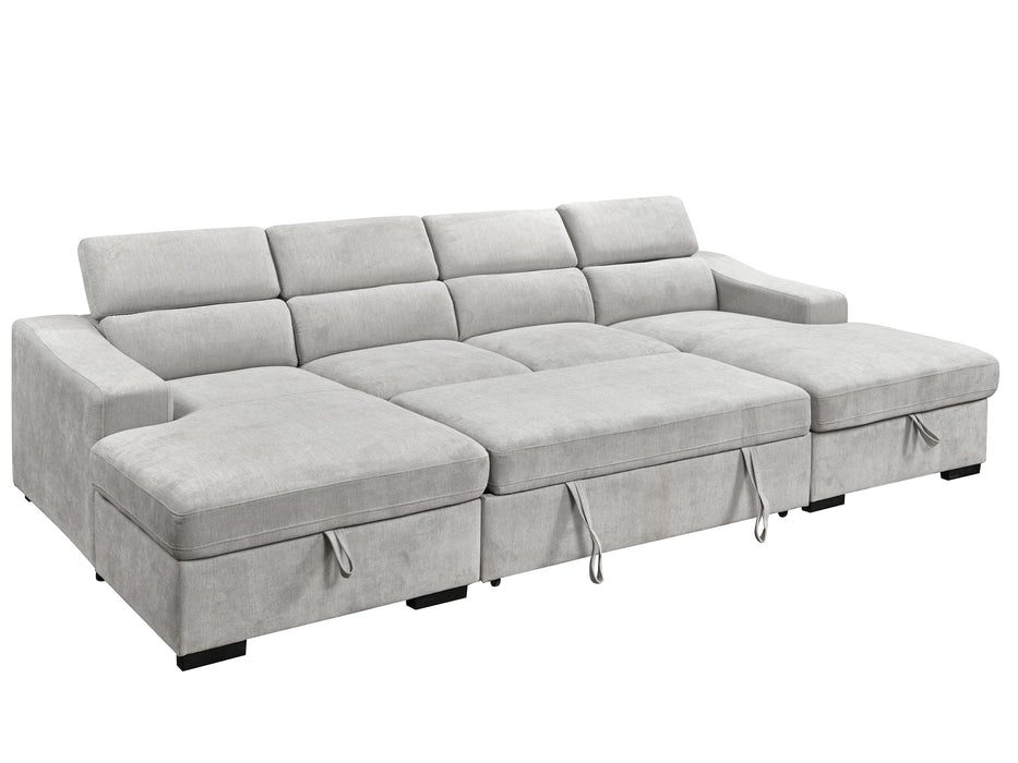 Harlan 4 Seater Fabric with LHF-RHF Sofabed
