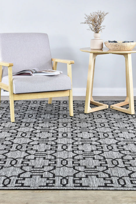 Alaska Grey Black Rug 208-DM9E