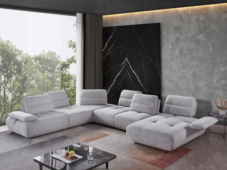 Pokhara 6 Seater Fabric Chaise Modular