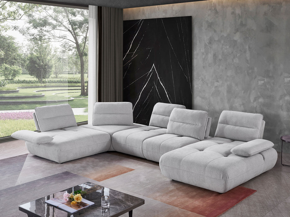 Pokhara 6 Seater Fabric Chaise Modular
