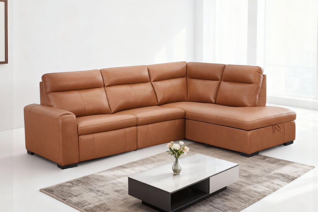 Maddy 4 Seater Leather Electric Modular