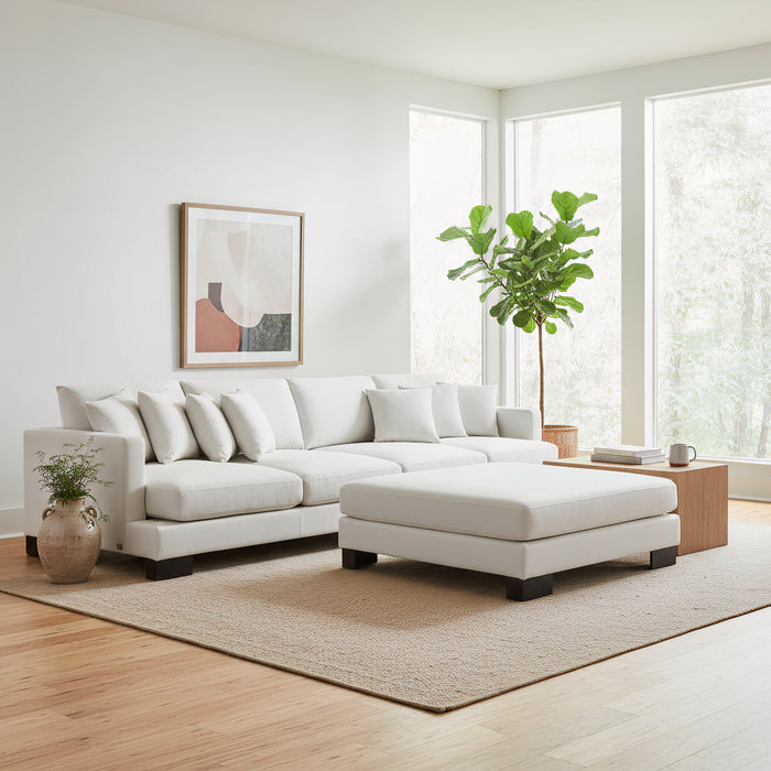 Manhattan 4 Seater Fabric Modular Plus Ottoman