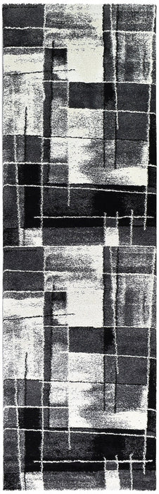 Millard 297 Dark Grey Black Rug