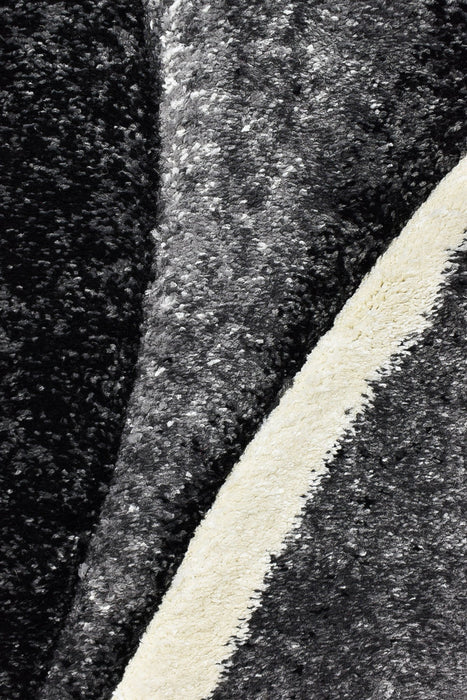 Millard 37 Dark Grey White Rug
