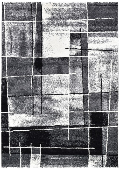 Millard 297 Dark Grey Black Rug