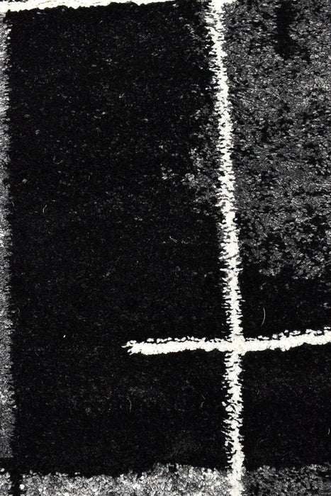 Millard 297 Dark Grey Black Rug