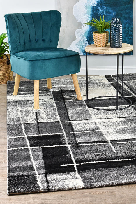 Millard 297 Dark Grey Black Rug