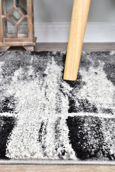 Millard 347 Light Grey Dark Grey Rug