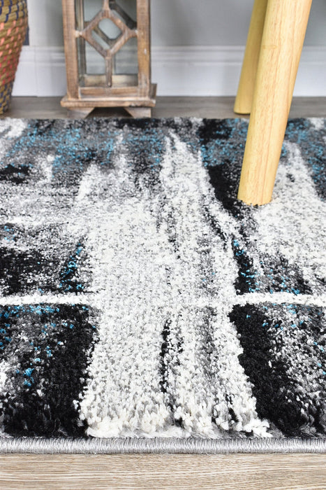 Millard 347 Light Grey Turquoise Runner