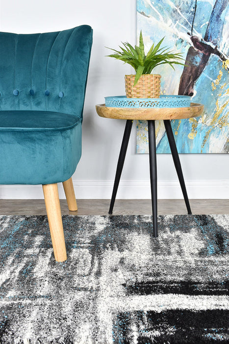 Millard 347 Light Grey Turquoise Runner
