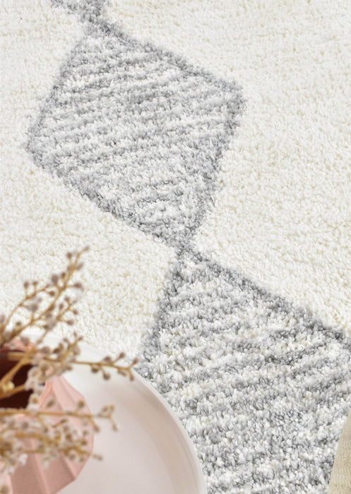 Palermo Shaggy Rug 0B461A Grey