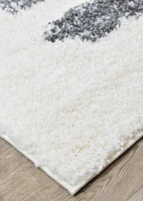 Palermo Shaggy Rug 0B470A Dark Grey