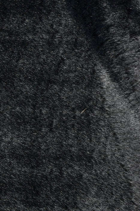 Super Soft Shaggy Black Rug