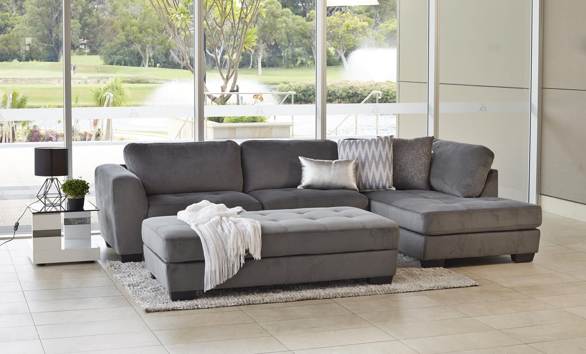 Pollard 3 Seater Fabric Chaise + Ottoman