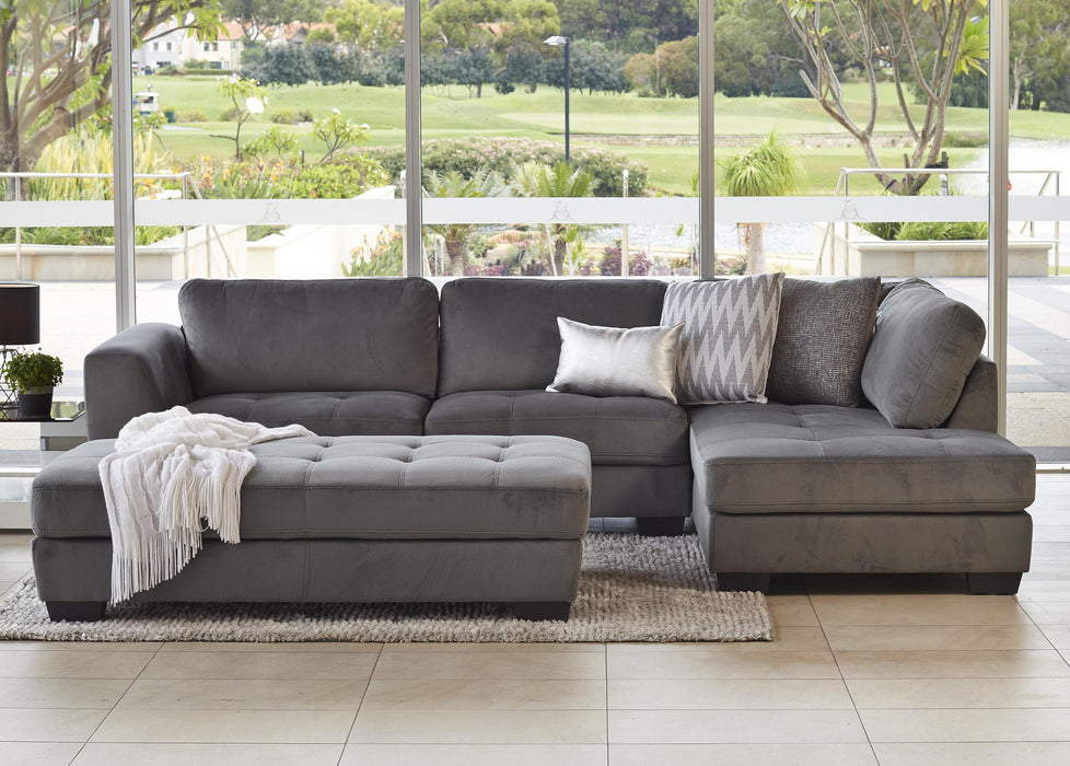 Pollard 3 Seater Fabric Chaise + Ottoman