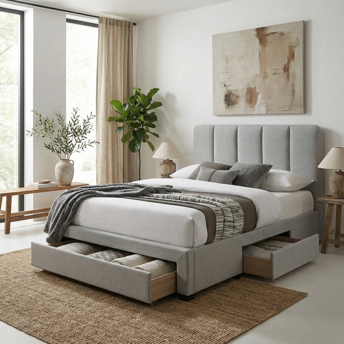 Promenade Fabric Bed with Storage