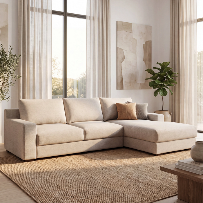 Regal 3 Seater Fabric Chaise