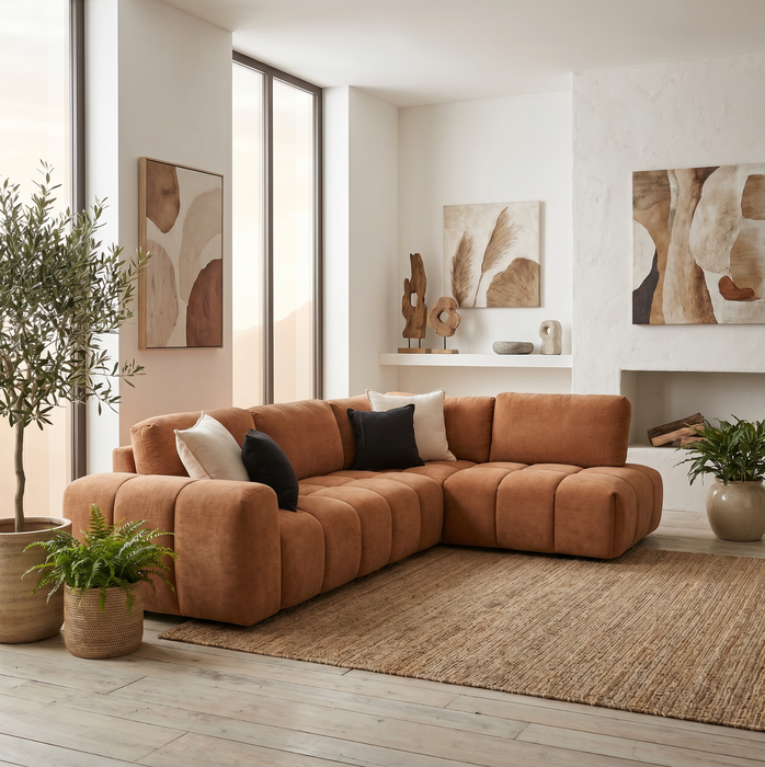 Desmond 5 Seater Fabric Chaise Modular