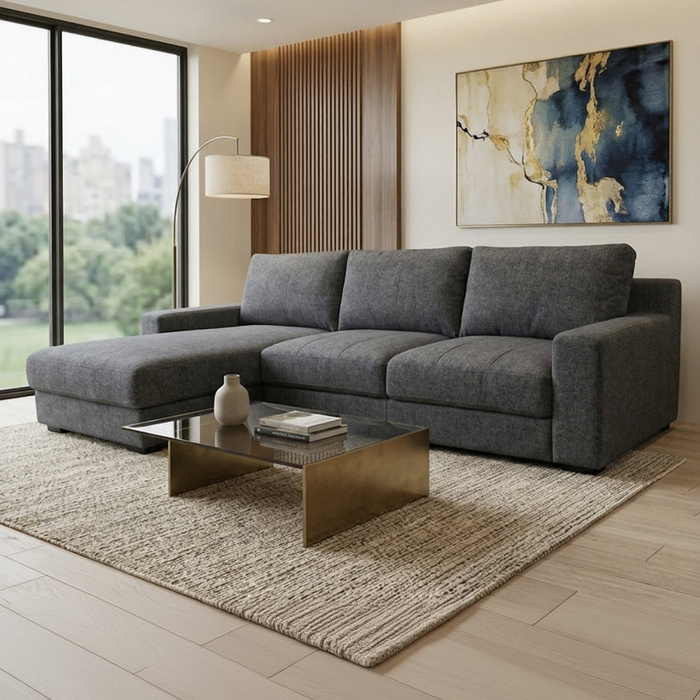 Regal 3 Seater Fabric Chaise