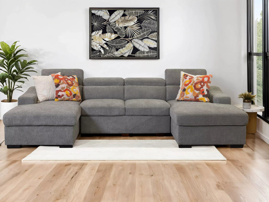 Harlan 4 Seater Fabric with LHF-RHF Sofabed