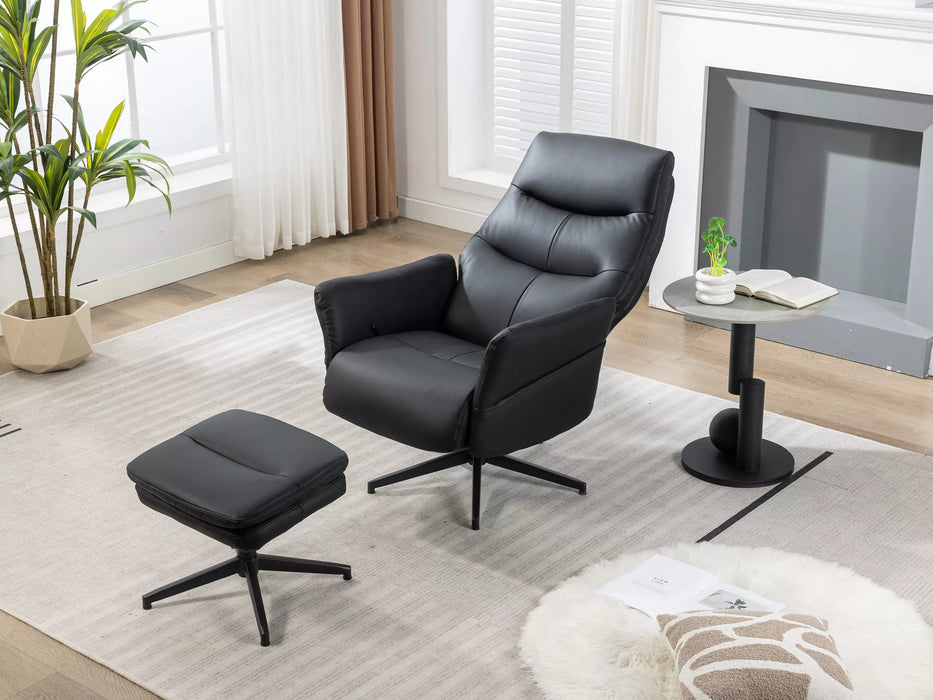 Robert Swivel Recliner Chair with Stool